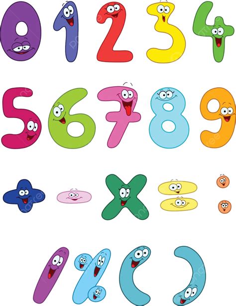 Cartoon Numbers Plus Math Icon Vector, Math Clipart, Numbers Clipart, Cartoon Clipart PNG and ...