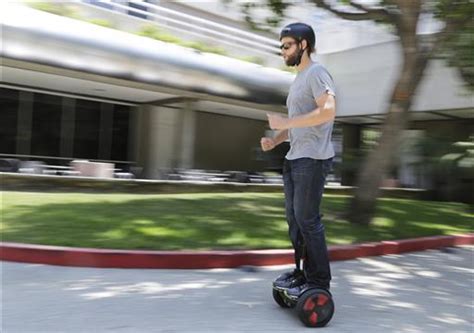 Riding Segway's hoverboard is like skiing on LA's streets