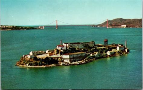 VTG ALCATRAZ ISLAND Federal Prison San Francisco Bay California Chrome Postcard $5.25 - PicClick