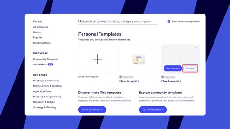 Custom templates – Miro Help Center