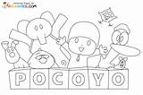 Pocoyo Coloring Pages sketch template