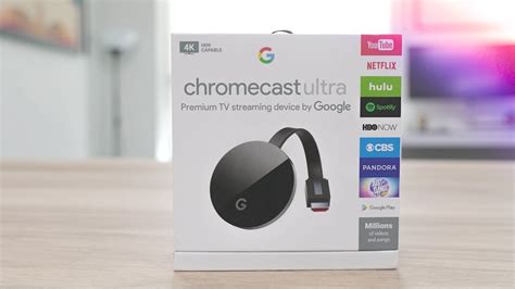 Google - Chromecast Ultra 4K Streaming Media Player,HDR,Dolby Vision