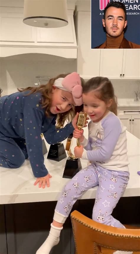 Kevin Jonas' Daughters Pretend to be Jonas Brothers in Silly Video