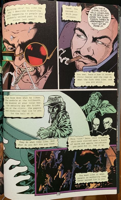 Transmetropolitan #3 by Warren Ellis. Felt relevant considering current ...