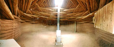 Panorama photo of Navajo Hogan by Photo Stock Source - dwelling, Chinle ...