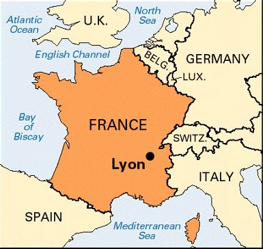 Map Lyon - The French Traveler