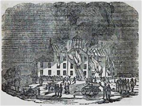 Burning of the Ursuline Convent at Charlestown in 1834