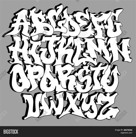 Graffiti Font Vector & Photo (Free Trial) | Bigstock