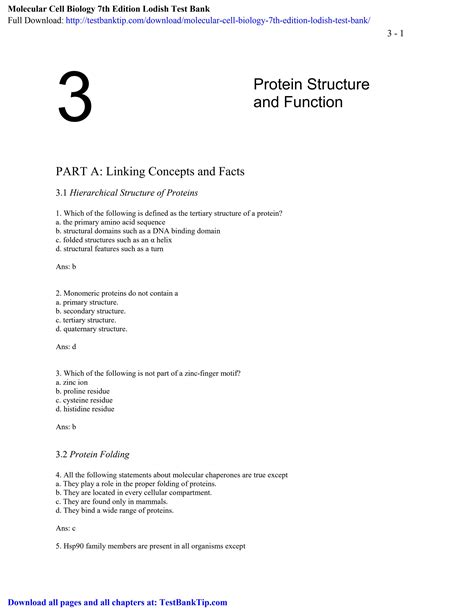 Molecular Cell Biology 7th Edition Lodish Test Bank by sandraba56 - Issuu