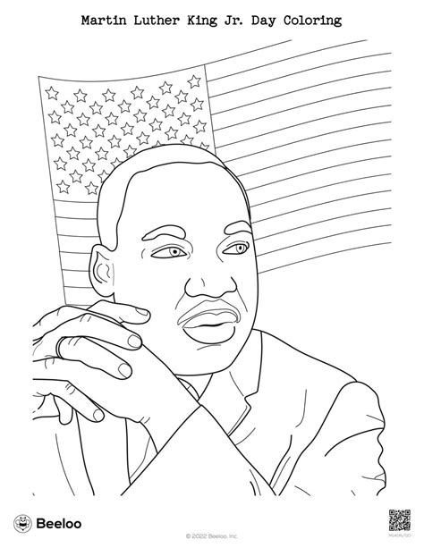 Martin Luther King Jr. Day Coloring • Beeloo Printable Crafts and Activities for Kids