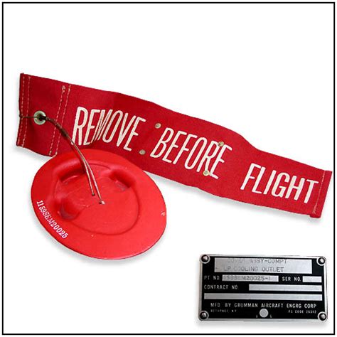 Notamment vendu ...: Flag "Remove before flight"