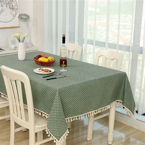 Hot!modern tablecloth small fresh flowers striped dot lace fabric ...