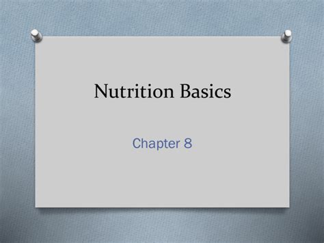 Nutrition Basics