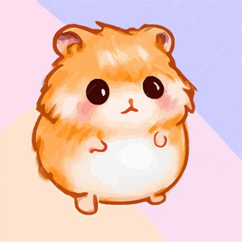 Premium Vector | Cute Hamster illustration Hamster kawaii chibi vector ...