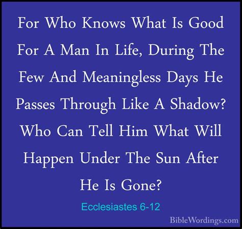 Ecclesiastes 6 - Holy Bible English - BibleWordings.com