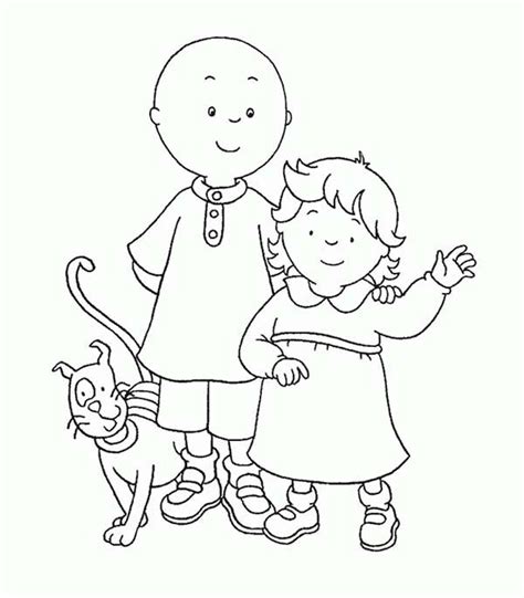 Pin on Caillou Coloring Pages