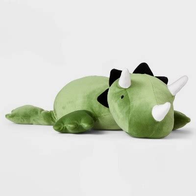 Dinosaur Weighted Plush Kids' Throw Pillow Green - Pillowfort™ : Target