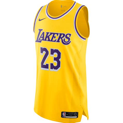 NIKE NBA LOS ANGELES LAKERS LEBRON JAMES AUTHENTIC JERSEY AMARILLO for £165.00 | kicksmaniac.com