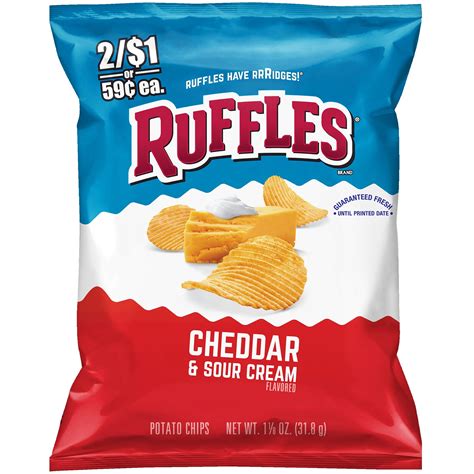 Ruffles Cheddar & Sour Cream Flavored Potato Chips 2/$1 or $.59 ea ...