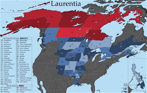 The United Confederation of Laurentia : r/imaginarymaps