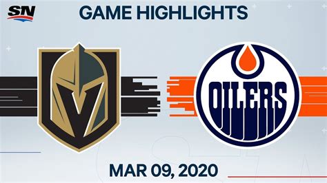 NHL Highlights | Golden Knights vs. Oilers – Mar. 09, 2020 - YouTube