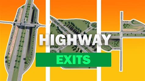 How to build SIMPLE HIGHWAY EXITS in: Cities Skylines | Without Mods | Menson Plays - YouTube