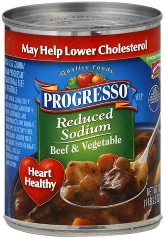 Progresso Beef & Vegetable Soup - 18.5 oz, Nutrition Information | Innit