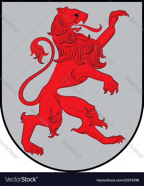 Coat of arms courland in latvia Royalty Free Vector Image