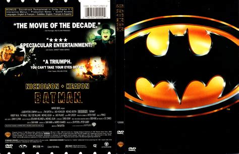 BATMAN (1989) R1 DVD COVER & LABEL - DVDcover.Com