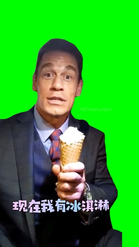 [GREEN SCREEN] John Cena BING CHILLING Meme Template - John Cena eating ...