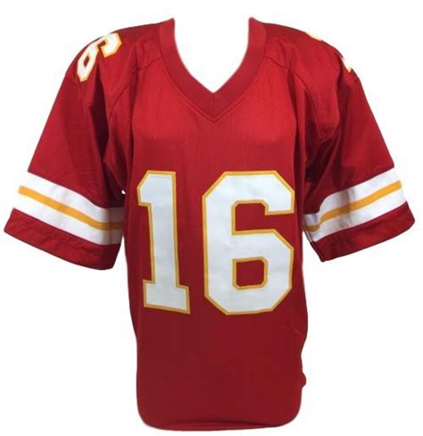 Len Dawson Signed Chiefs Jersey Inscribed "HOF 87" (Beckett COA ...