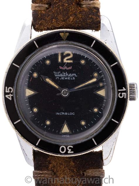 Waltham Blancpain Bathyscaphe circa 1960's