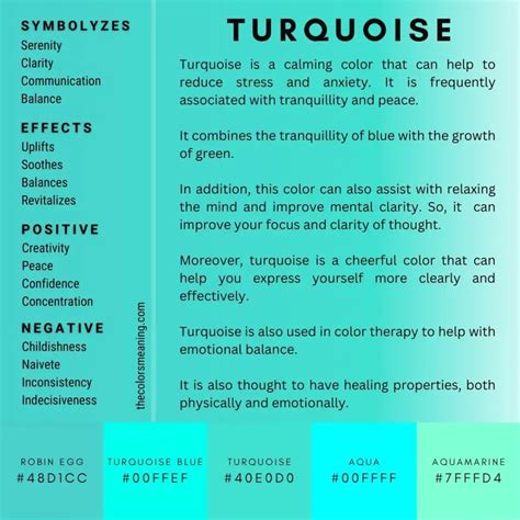 The Meaning of the Color Turquoise and Its Symbolism