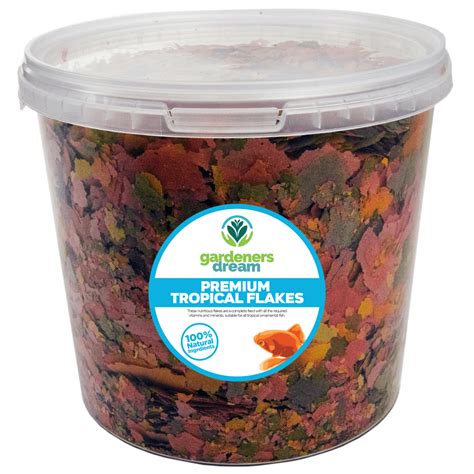 GardenersDream Premium Tropical Aquarium Fish Flakes | High Quality Pond Fish Food