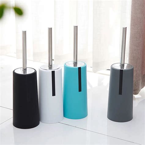 Creative Toilet Brush Toilet Cleaning Brushes & Holder Set Long Handle WC Brush Bathroom Clean ...