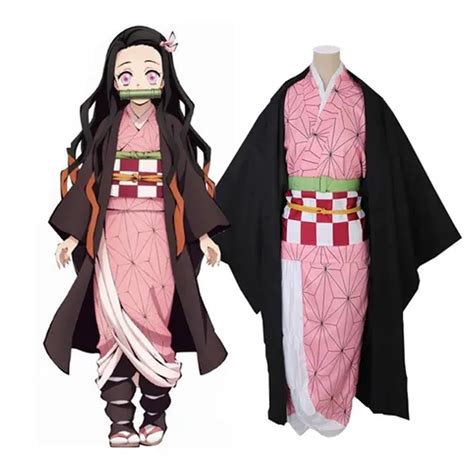 Buy QZBON Demon Slayer - Japanese Anime Kamado Nezuko Cosplay Costume Online at Lowest Price in ...