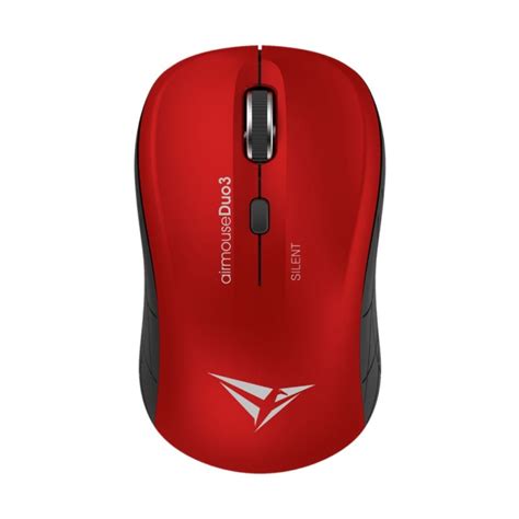 Alcatroz Airmouse Duo 3 Silent Wireless and Bluetooth Mouse - Silent Red - GeeWiz