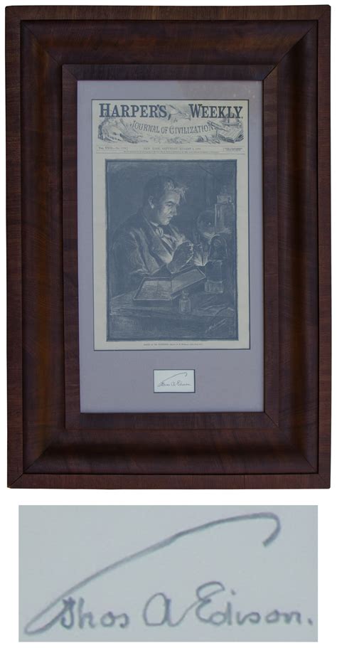 Thomas Edison Signature_54947_lg - Hollywood Memorabilia, Fine ...