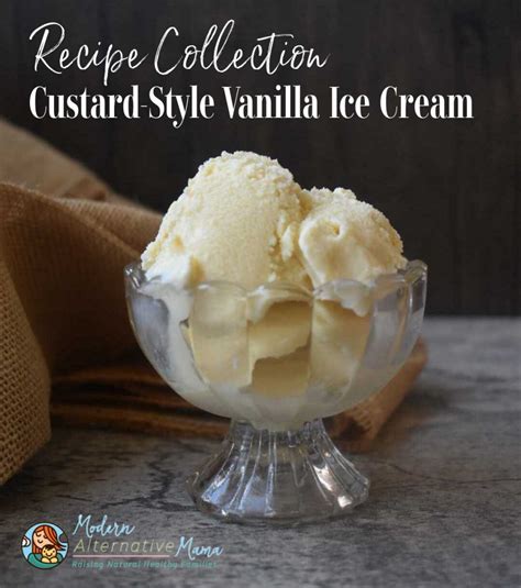 Recipe Collection: Custard-Style Vanilla Ice Cream