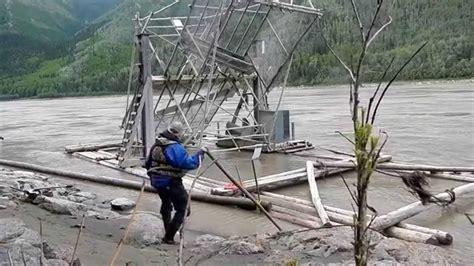 Yukon River Fish Wheel Set out in Current - Stan Zuray - YouTube