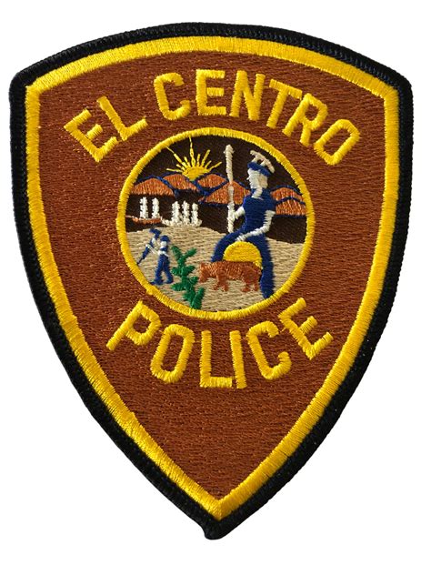 EL CENTRO POLICE CA PATCH