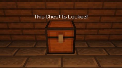 How To Lock Chests Using Commands In Minecraft Tutorial - YouTube