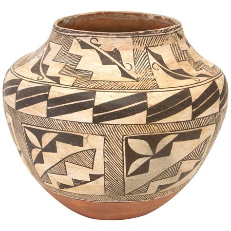 Antique Southwestern Native American Pottery Jar, Acoma 'Pueblo,' 20th Century | Native american ...