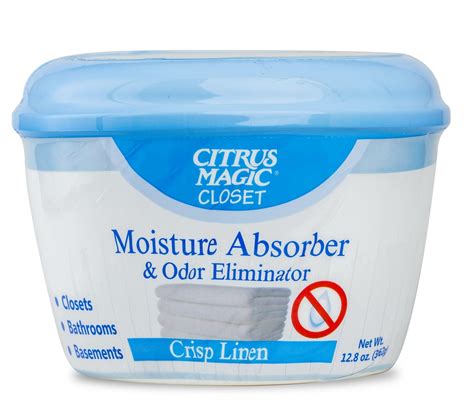 Citrus Magic For Closets Moisture Absorber and Odor Eliminator, Crisp Linen