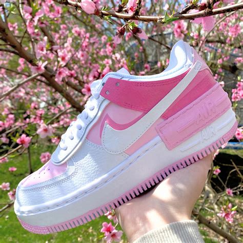 Custom Pink Air force one Shadows. Womens Sneakers/shoes. | Etsy