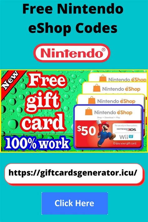 {FREE CODES} Unused. Nintendo EShop Gift Card Code. | Nintendo eshop ...