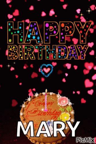 Greeting Cake Happy Birthday Mary GIF | GIFDB.com