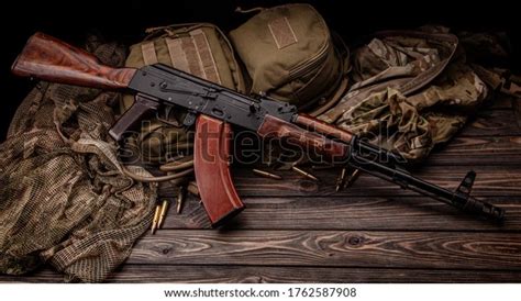 Classic Soviet Ak Machine Gun On Stock Photo 1762587908 | Shutterstock