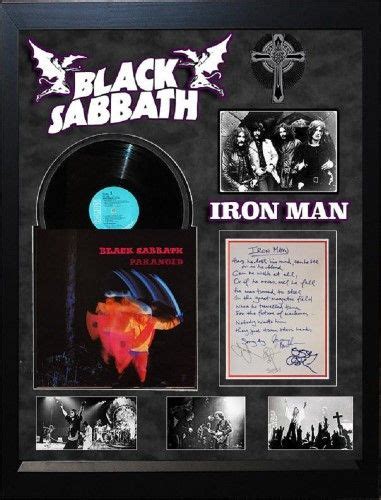 Black Sabbath - Iron Man Handwritten Lyrics - Custom Framed | Black sabbath iron man, Black ...