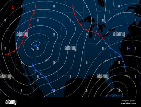 Weather map isobars hi-res stock photography and images - Alamy